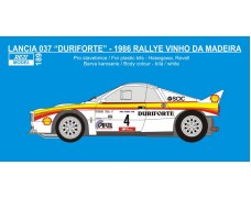 Decal – Lancia 037 „Duriforte“ 1986 Rally Vinho da Madeira 1/24